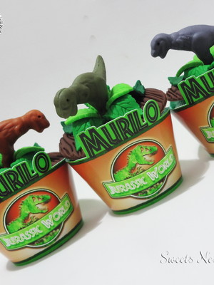 Cupcake dinossauros