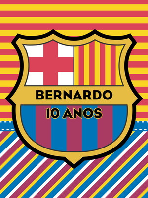 Adesivo sacolinha barcelona personalizado