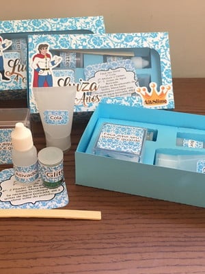 Kit slime caixa embalagens personalizadas