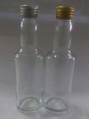50 garrafa de vidro 60ml com tampa alumínio