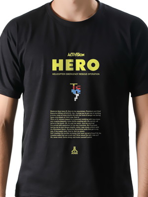 Camiseta camisa geek game jogo hero atari algodão