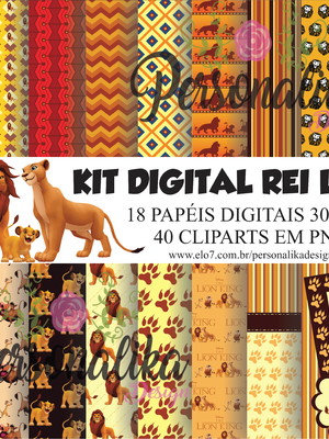 Kit digital rei leão