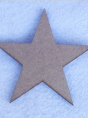 V2655 - estrela em mdf cru - pacote com 6