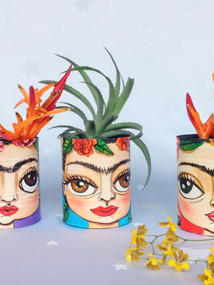 Frida kahlo | kit com 3 latas