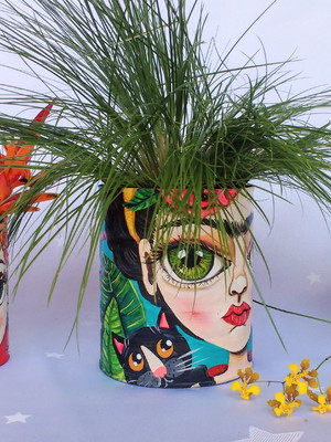 Frida kahlo | kit com 3 latas
