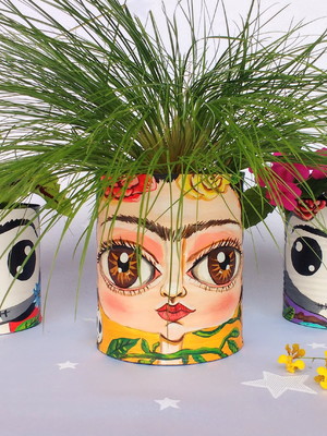 Frida kahlo | kit com 3 latas