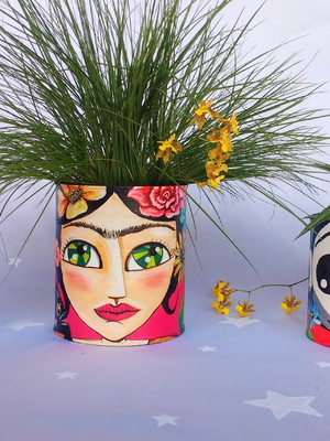 Frida kahlo | kit com 3 latas