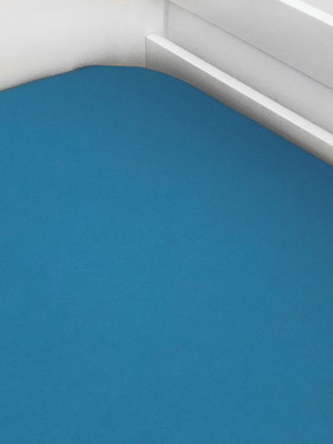 Lençol de elástico solteiro azul piscina