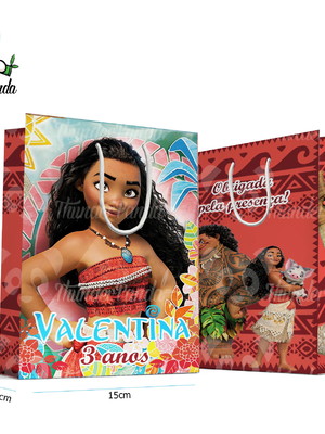 Sacolinha grande moana personalizada