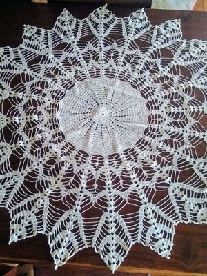 Toalha de crochê redonda , toalha de personalizada