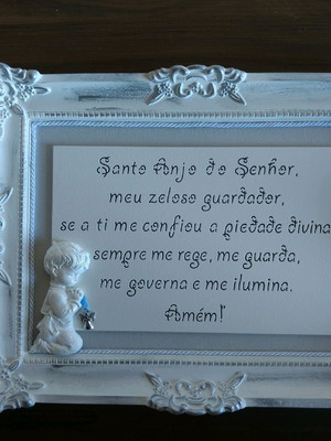 Quadro oração santo anjo