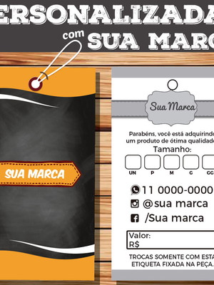 1.000 etiquetas tag para roupa personalizadas cores vivas