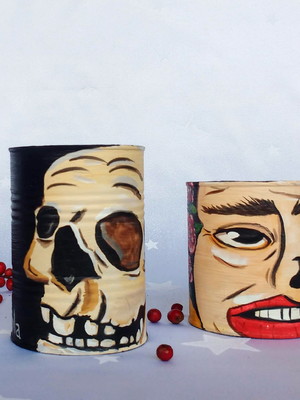 Caveira | kit com 2 latas