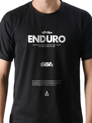 Camiseta camisa geek game jogo enduro atari