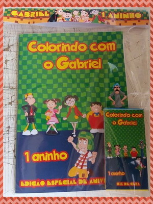 Kit p/ colorir embalado pq - chaves