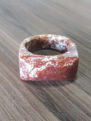 Anel de pedra jaspe oceanica - aro 22