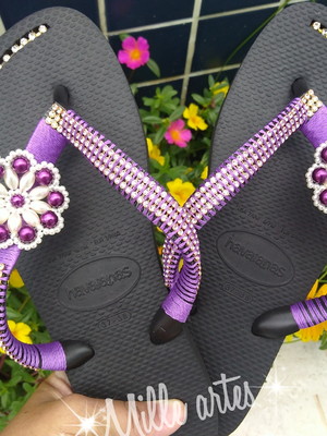 Chinelo decorado