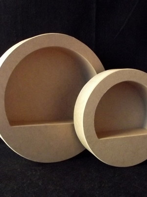Nicho redondo duplo com 1/2 base p/m