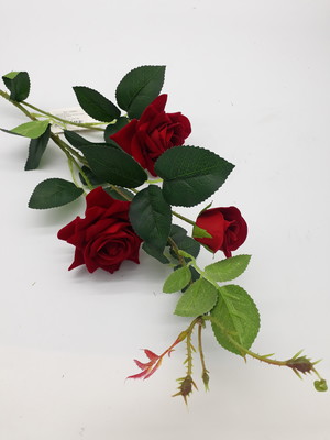 Ramalhete de rosas 2 rosas abertas e 1 botão de rosas