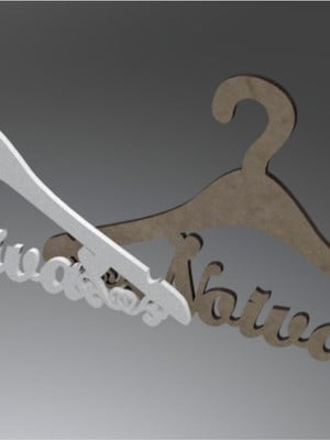 Cabide noiva mod 05 - 44,0 x 24,0 cm