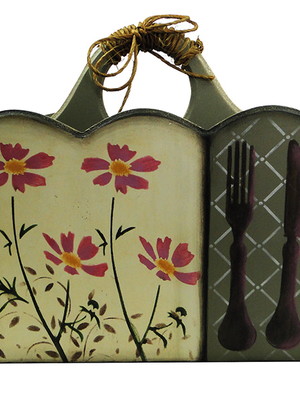 Porta talheres flores do campo