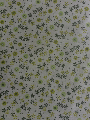 Verde com flores escuras e claras - vd088