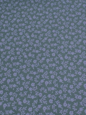Verde com flores brancas vd014