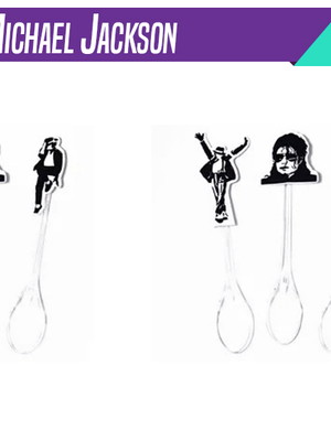 Tag para minicolherzinha -michael jackson - 50 unidades