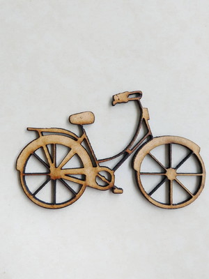 Aplique recorte bicicleta mdf para artesanato