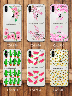 Capinha capa case celular personalizada com nome linha 7