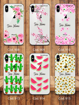 Capinha capa case celular personalizada com nome linha 8