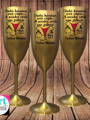Taça de champanhe formatura medicina