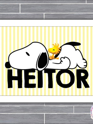 Quadro maternidade - snoopy
