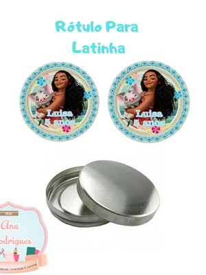 Adesivo para latinha moana