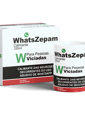 Caneca whatszepam personalizada canecas engraçadas divertida