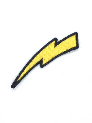 Patch bordado termocolante raio - modelo1