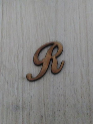 Letra aplique mdf cru 4 cm altura