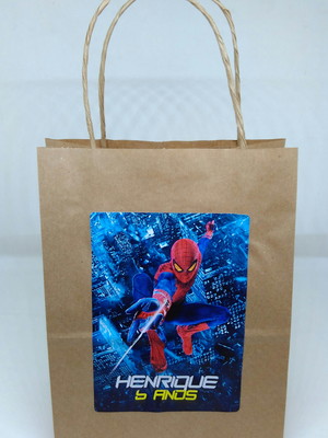 Adesivo 10x15 para sacola - homem aranha