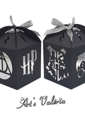 Caixa com recorte harry potter