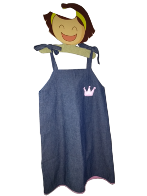 Vestido alcinha jeans