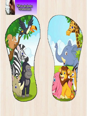 Chinelo personalizado safari