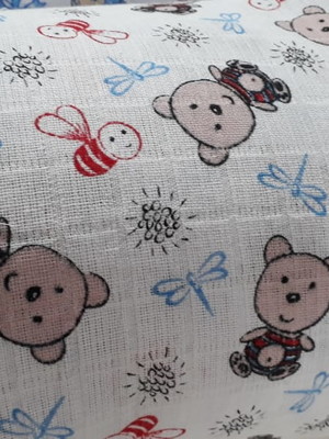 Fralda em rolo estampada menino com 30mts - dugu