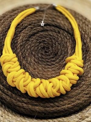 Colar de corda macrame duo