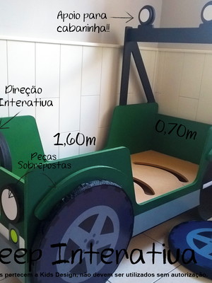 Cama jeep interativa