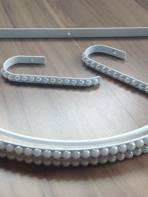Dossel de parede pérolas branco