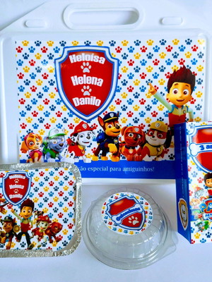 Kit maleta festa na escola patrulha canina
