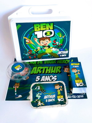 Kit maleta festa na escola ben 10