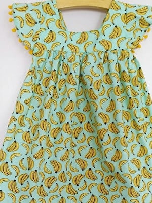 Vestido de pompom bananas