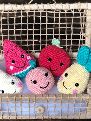 Frutas amigurumi