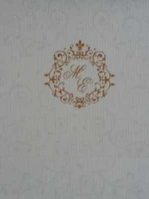 Convite de casamento arabescos